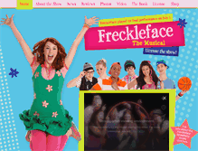 Tablet Screenshot of frecklefacethemusical.com